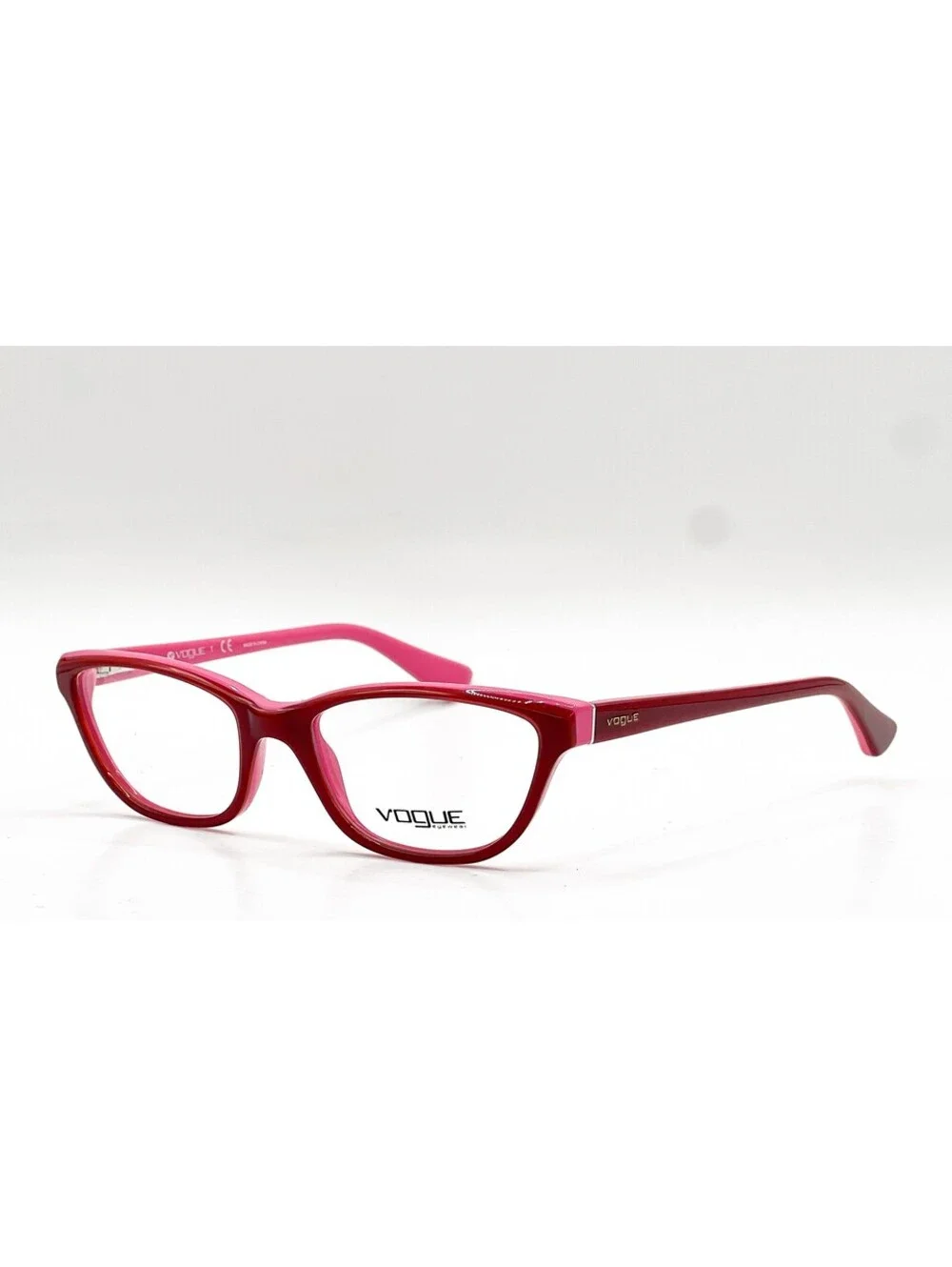 Vogue VO 2748 1990 Top Red Transparent Pink Authentic Eyeglass Frames 50-17